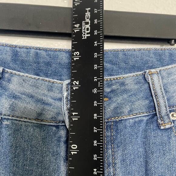 HDLTE Womens Jeans Size 29 Denim Blue Medium Wash High Rise Straight Leg - Picture 5 of 14